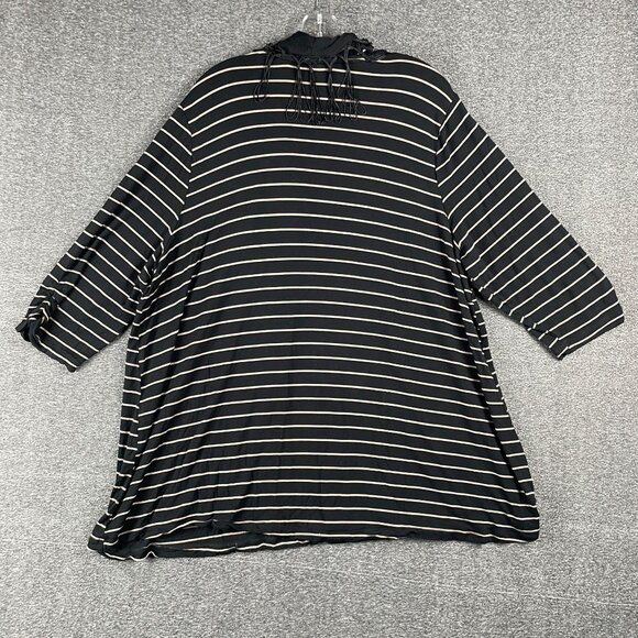 Catherines Top Womens 2X Detachable Scarf Work Office Everyday Casual Stretchy - Picture 5 of 10